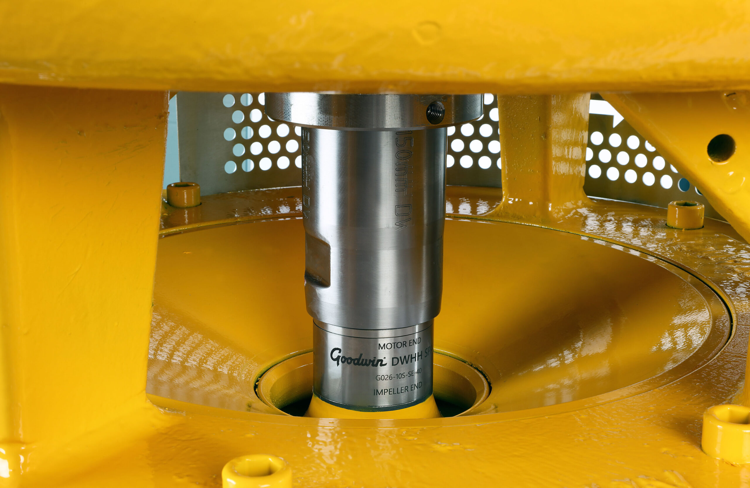 Close up of a Goodwin Submersible Pump