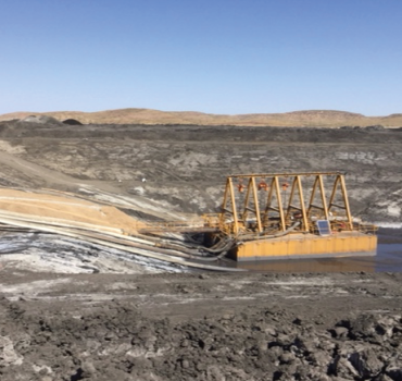 Goodwin Australia's Pontoon solution combining a submersible slurry pump